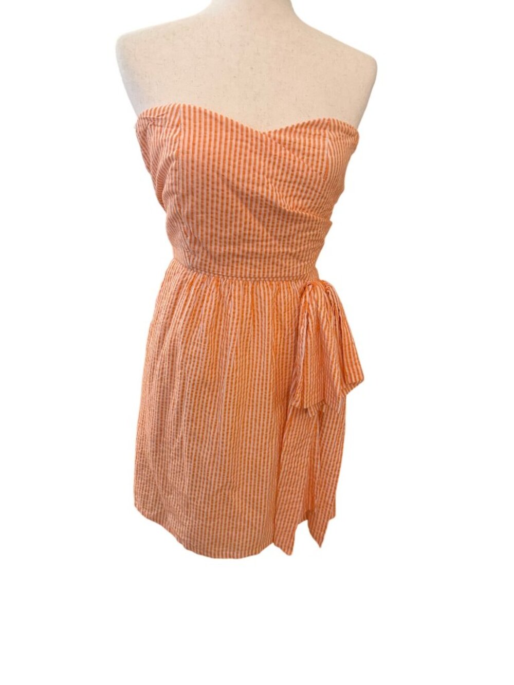 Strapless Dress Small Tie Waist Summer‎ Mini